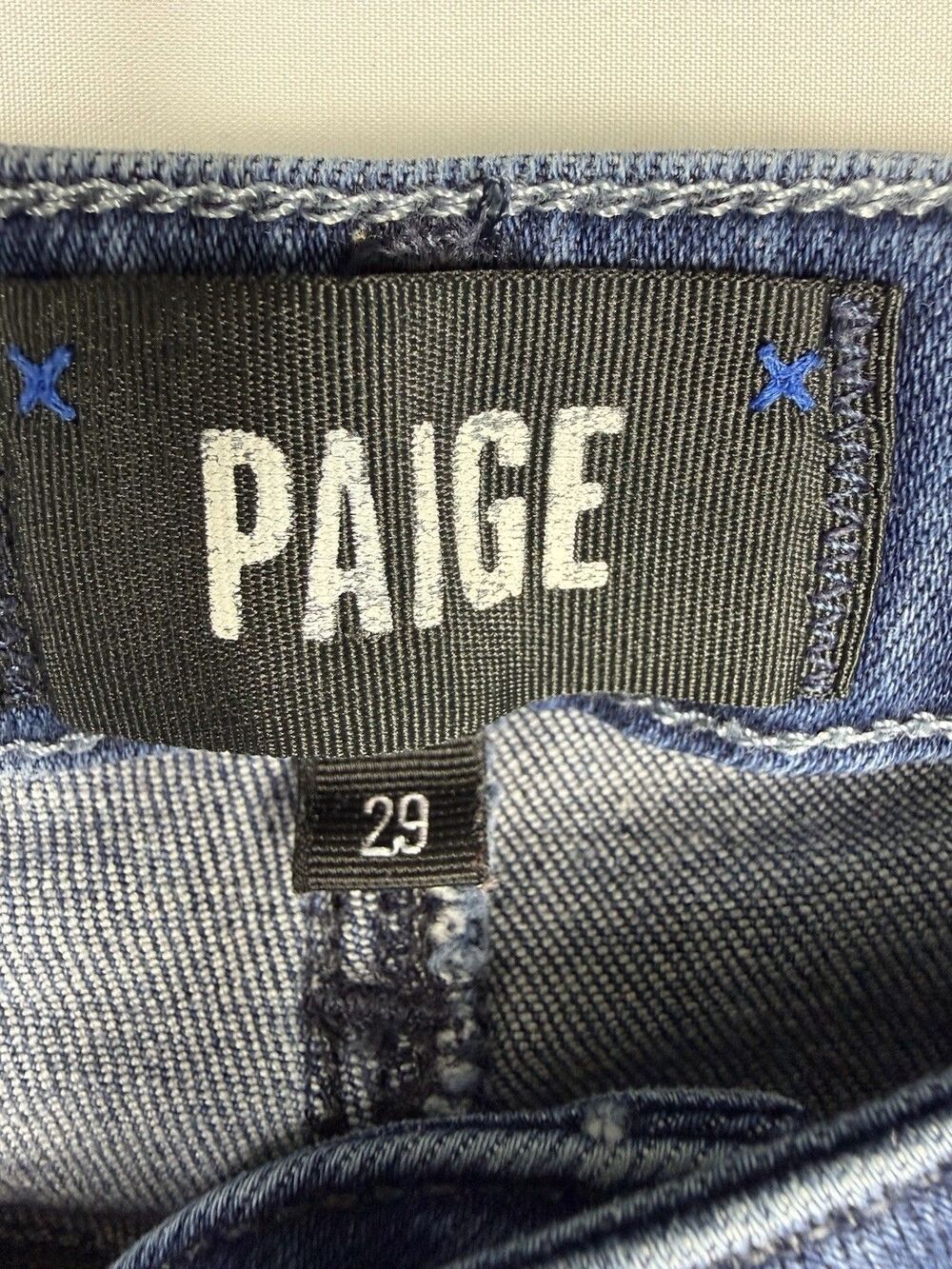 Paige High Rise Laurel Canyon Jeans Womens Bootcut Denim Size 29 Stretch - Picture 4 of 9
